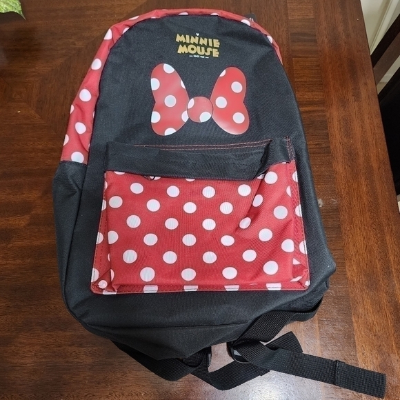 Disney Handbags - 𝅺bioworld Minnie Mouse Sublimated Panel Print Backpack